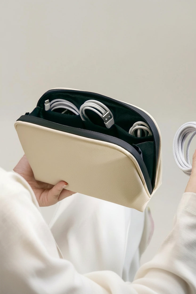Estuche Organizador de Tecnología Smartpack Premium en Cuero PU