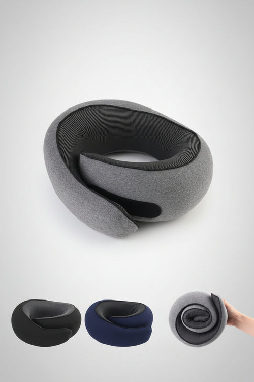 Almohada de Viaje Ergonómica Memory Foam + Kit de Accesorios