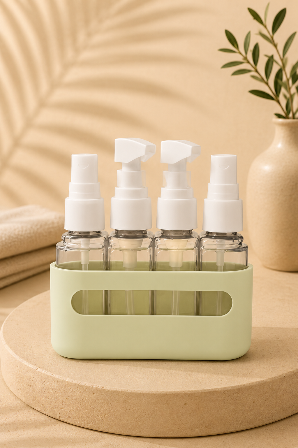 Kit de Recipientes de Viaje X4 – Botellas Recargables 50 ml